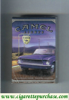 Camel Road Lights hard box cigarettes